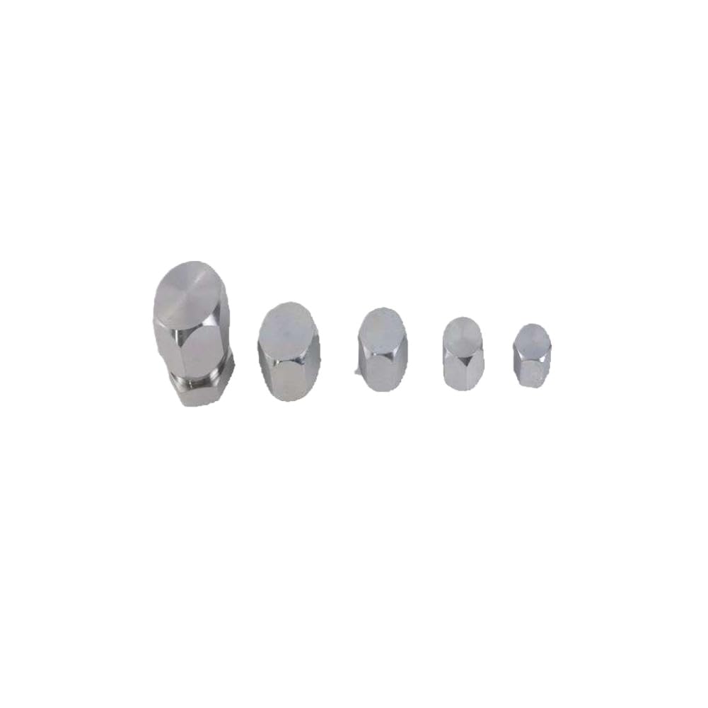 Kit surtido de tapones de rosca acampanada JIC de 37 grados, 64 Uds., Compatible con piezas de automóvil de tubo de manguera hidráulica
