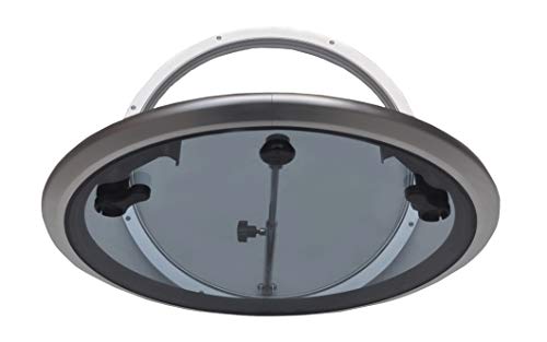 Galamarine Deck Hatch/Marine Hatch Porthole - Anodized Aluminum Round Hatch With Tempered Glass For Boat/Yacht/Nautical/Rv (⍉18.7") #TOP3