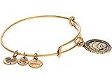 Alex and Ani Path of Symbols Expandable Bangle for Women, Seashell Charm, Rafaelian Gold Finish, 2 to 3.5 in, One Size (A21EBSSRG)