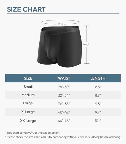 Image of DAVID ARCHY Men's Underwear Ultra Soft Comfy Breathable Bamboo Rayon Trunks in 4 or 7 Pack