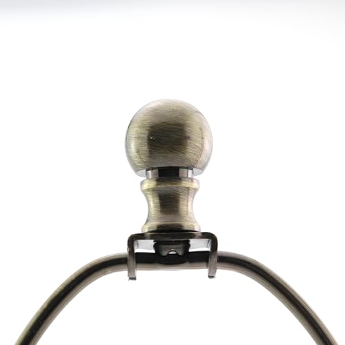 CChiai Harp Converter Wire Lamp Harp Set 10 Inch Bronze Harp Shade Include Harp and Stand Base and Top Knob for Table and Floor Lamp