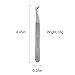 Volume Lash Tweezers Beyelian Lash Tweezers for Eyelash Extensions, Curved L High Precision Tip for Mega Fans, Stainless Steel AS09 Silver.