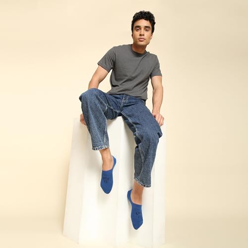 Image of Levi's Men's Cotton Stretch No Show Anti Slip Grip Socks (Pack of 3)