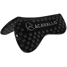 Acavallo Memory Foam DS SW-3DS Suede Silicone Grip Flat Pad, Large Size, Black