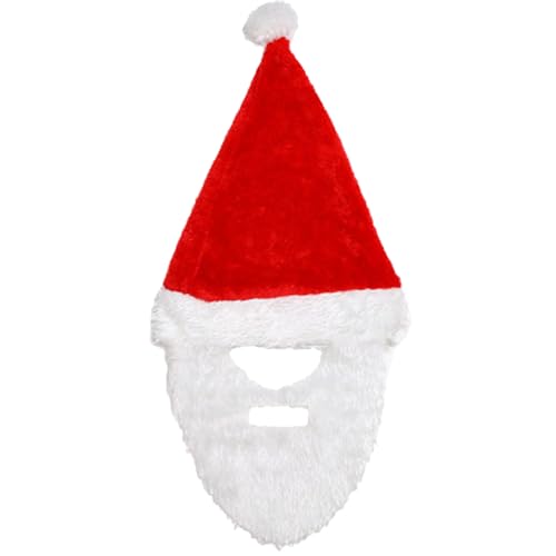 Glanhbnol Gorro de Papá Noel de tela no tejida suave con cola lar...