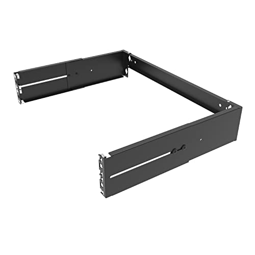 JINGCHENGMEI 2U JCM-HWM-EXT2U Support mural extensible pour panneau de brassage, profondeur réglable de 216 mm à 368 mm Cover