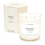 Calyan Wax Scented Candle Seaside & Citrus Candle for The Home Scented with Mandarin & Verbena, Soy