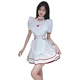 [SENMHS] ナース コスプレ セクシー エッチ な エロ ナース服 制服 ボンデージ 看護婦 nurse 情趣 調教 萌え ミニ丈 ランジェリー コスチューム レディース ハロウィン 仮装 衣装 撮影 ストッキング付き ホワイト
