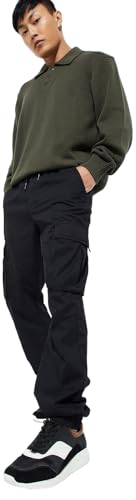 Image of Max Men's Relaxed Fit Low Rise URB N Solid Cargo Joggers
