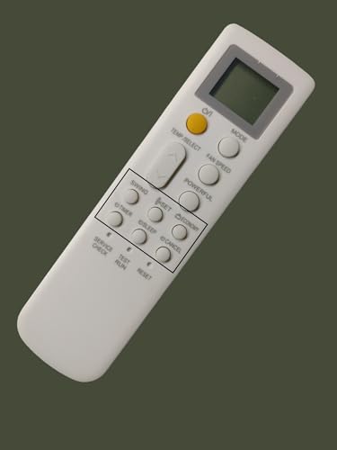 Image of Sanavya AC Remote Control - Compatible Replacement for Split & Window Air Conditioners - Replicates Genuine Remote Functions (O General Ac Remote 252 A)