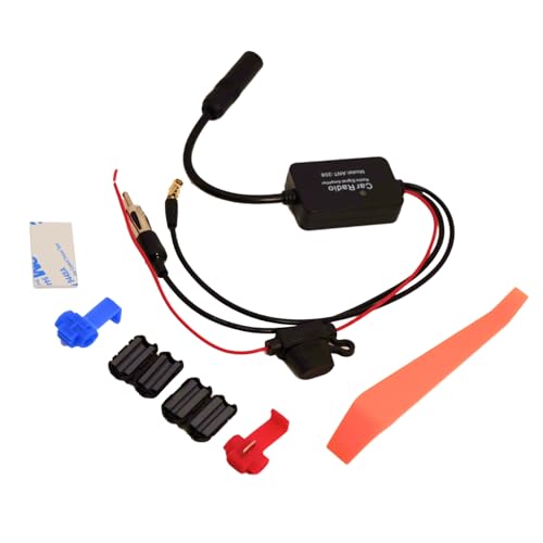 Splitter Amplificateur Antenne Dab pour Autoradio, Compatible SMB à DIN pour Sony, Pioneer, JVC, Kenwood, Blaupunkt, Alpine - Adaptateur Antenne Radio Numérique Dab+...