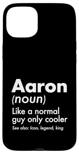 Aaron Like A Normal Guy Only Cooler Legend King �t�@�[�X�g�l�[�� �X�}�z�P�[�X iPhone 15 Plus �p