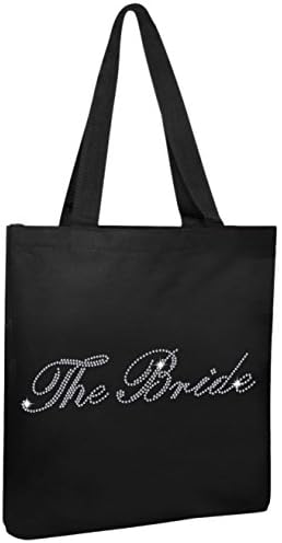 Varsany Luxury Crystal Bride Tote bag wedding party gift bag Cotton