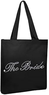Varsany Luxury Crystal Bride Tote bag wedding party gift bag Cotton