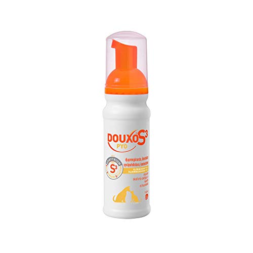 Douxo S3 Pyo Mousse - 150 ML Mousse Sans Rinçage pour Chien et Chat
