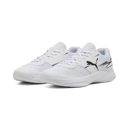 Puma Varion II Indoor Court Shoe Homme, Puma White Puma Black, 44.5 EU