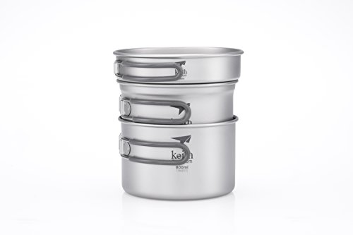 Keith Titanium Ti6014 3-Piece Pot And Pan Cook Set - 2400Ml #TOP7