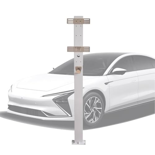 Borne de recharge voiture électrique argent pour stationnement privé