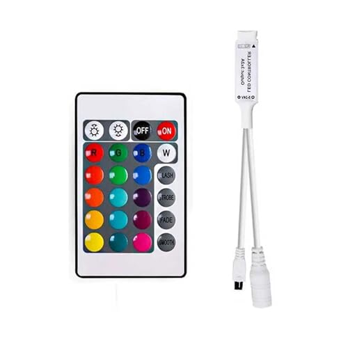 Télécommande IR 24 touches pour bande LED RGB et éclairage moderne de salon