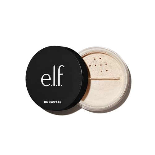 e.l.f. High Definition Powder, Loses Fixierpuder, Verwischt feine Linien & Unvollkommenheiten, Weiches Finish, Soft Luminance