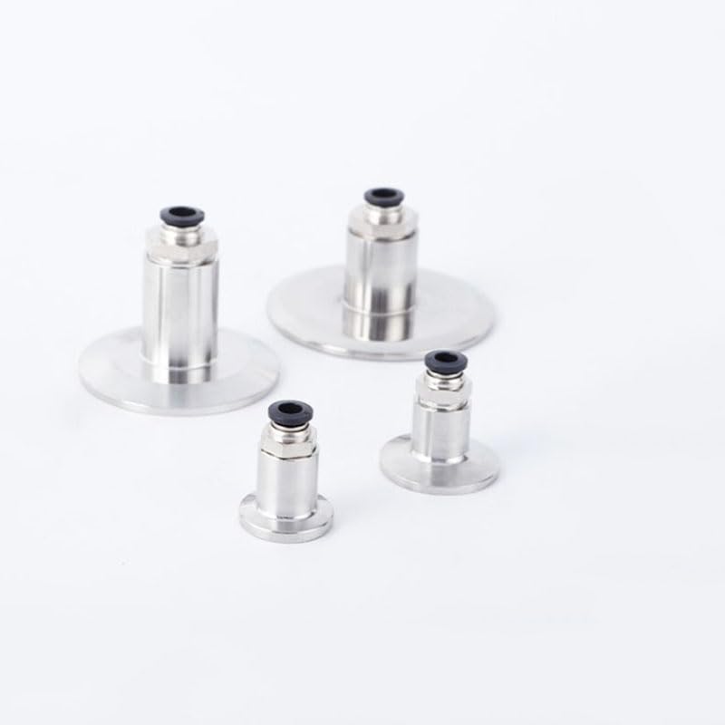 PAKMEZ Hose Tube Push In Fitting 304 Stainless Steel Ferrule Connector Pipe Fitting Fit Connector Adapter Coupling Tri Clamp(8mm Ferrule 64)