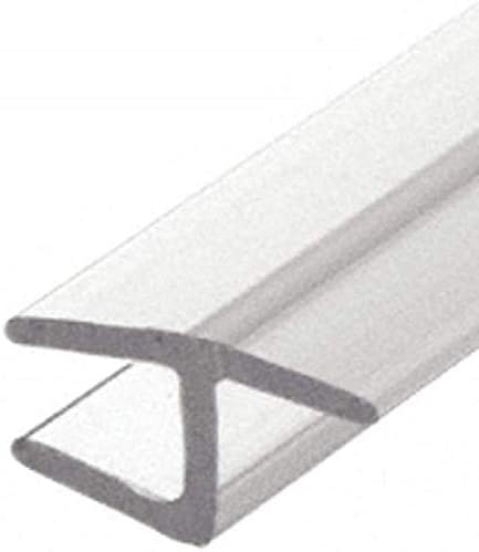 CRL Polycarbonate "h" Jamb with Soft Leg for 180 Degree for 3/8" Glass - 95 in long