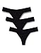 Produktbild Amazon-Marke: Iris & Lilly Damen Stringtanga aus Baumwolle, 3er-Pack, Mehrfarbig (Schwarz), XL, Label: XL