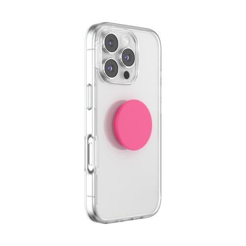 PopSockets Klebendes Handy-Grip, Halter, Handyständer, Hot Pink - Neon Pink – Ansicht 2