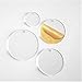Set of 25 Units - Clear Acrylic Disc - for Keychains or Jewelry 1/8