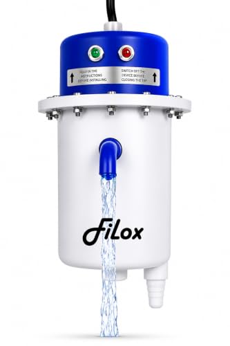 Image of Filox Instant Water Heater 1 Litre 3KW | Portable Mini Instant Electric Geyser | Copper Heating Element | Shockproof ABS Body | Auto Cut-Off Safety | Wall Mount Water Heater for Bathroom, Kitchen