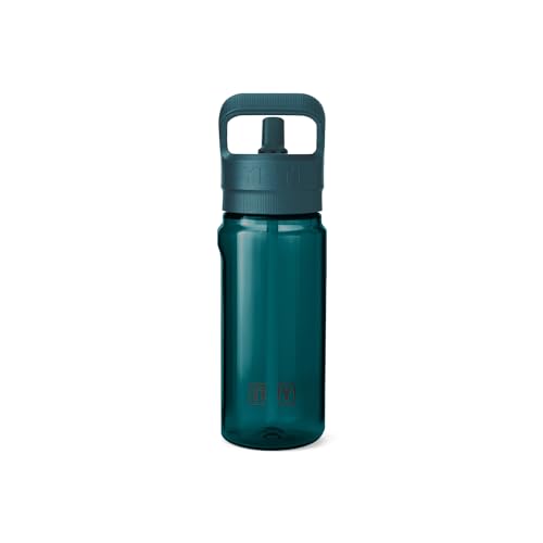 Image of YETI Yonder 600 ml /20 oz Water Bottle with Yonder Straw Cap, Agave Teal