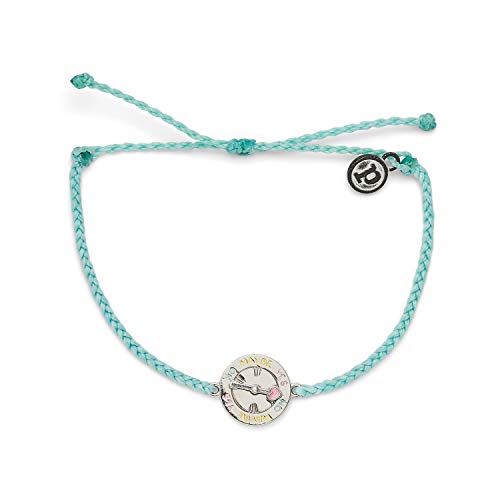 Image of Pura Vida Silver or Gold Spinner Bracelet - 100% Waterproof, Adjustable Band - Plated Brand Charm