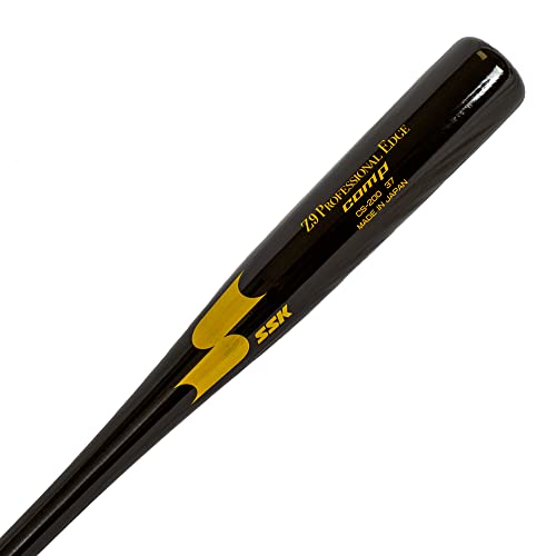 Ssk Z9 Professional Edge Comp Coaches Wood Fungo Bat 33" 35" 37" - Baseball & Softball – 22+ Colors - 60 Day Warranty (37", Natural/Brown/Yellow) #TOP2