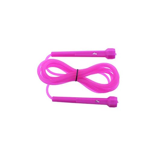 Grupo K-2 Comba De Pvc Fitness Para Crossfit, Gimnasio, Boxeo, Cardio | Cuerda Para Saltar De Entrenamiento Para Ejercitar El Cuerpo | Rosa