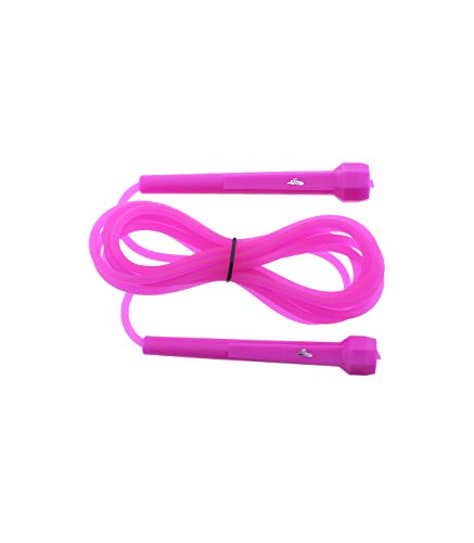 Grupo K-2 Comba De Pvc Fitness Para Crossfit, Gimnasio, Boxeo, Cardio | Cuerda Para Saltar De Entrenamiento Para Ejercitar El Cuerpo | Rosa