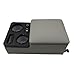 LOOYE Universal Bench Seat Console with Armrest Storage, USB Port, Cup & Phone Holder for Car & Truck (Gray)