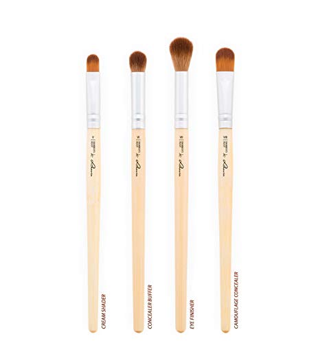 Luvia Pinsel Set für vegane Kosmetik mit 12 Make-Up Pinseln