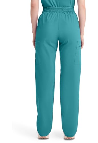 Image of Dickies EDS Signature Scrubs for Women, Elastic Waist Pull-On Cargo Pants for Women in Soft Brushed Poplin - 86106