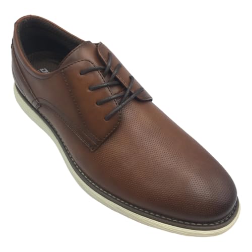 Men's Classic Oxford Dress Shoes, Black Leather, Casual Business Style with Mesh Lining, Comfortable Sole3