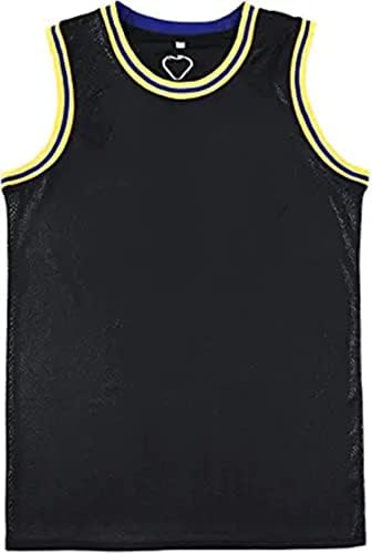 Huangjinjia Youth #24 Jersey Kids #8 Basketball Jersey Hip Hop Clothing for Party XS-XXL Black