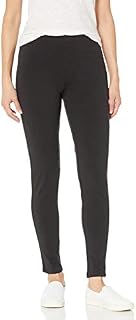 Hanes Women's Stretch Jersey Legging, Black, Medium