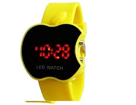 Apple Shape LED Digital watch With Soft Band For Kids Girls / Boys - Good Gift for Kids