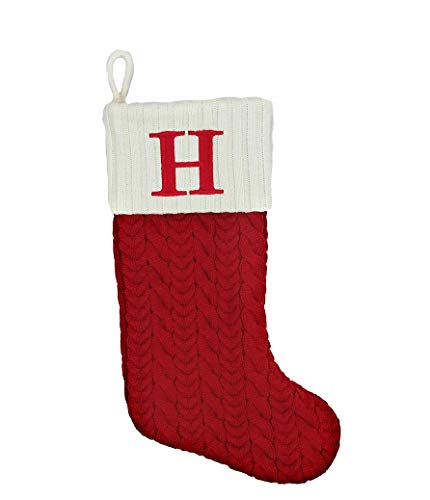 St. Nicholas Square 21 Inch Cable Knit Monogram...
