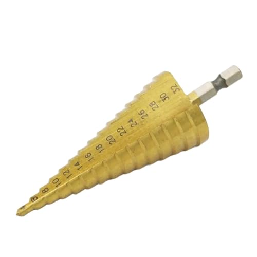 RWEABLGJXP 4-32mm HSS 4241 Steel Step Cone Titanium Coated Drill Bit Cut Tool Set Hole Cutter for Soft Metal