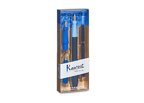 Stylo-plume de calligraphie Kaweco bleu pour personnaliser vos carnets et lettres