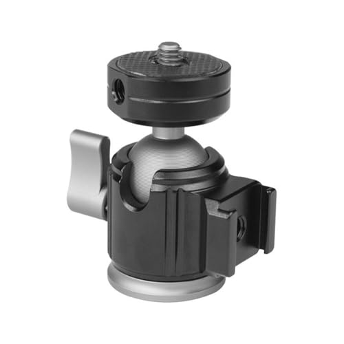 Tête sphérique rotative 360° pour téléphone et trépied photo avec filetage standard 1/4 pouce