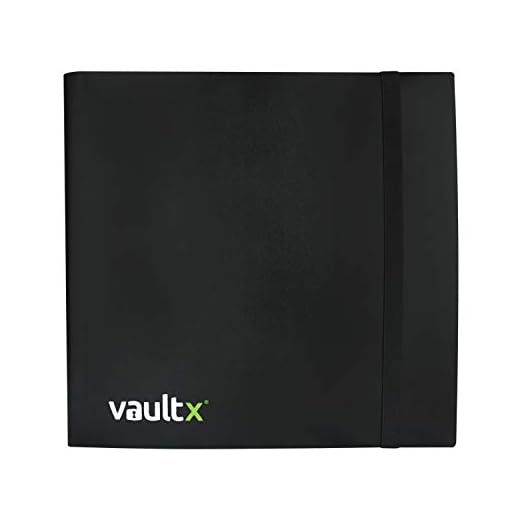 Vault X Pärm – 12 fickor samlarkort albummapp – 480 sidoladdande fickpärm för TCG