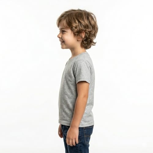 Image of Double F Branded Cotton Bio wash Round Neck Half Sleeve Solid T-Shirt for Boys and Baby