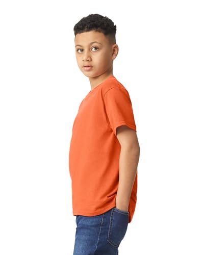 Gildan Youth Heavy Cotton 5.3 oz. T-Shirt L Orange3