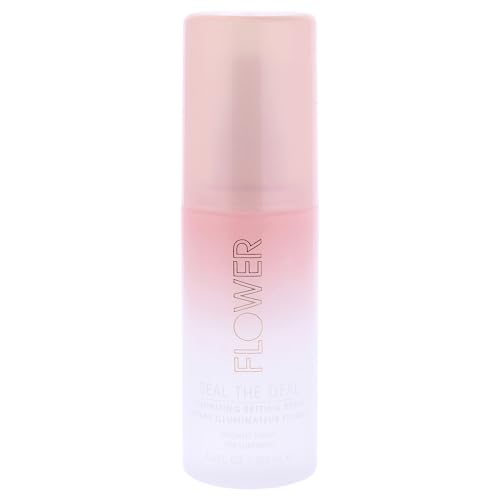 Flower Beauty Seal The Deal Setting Spray, Luminizing Finish to Set Long-Lasting Face Makeup, Cruelty-Free, 3.4fl oz